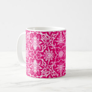 Mug Carrelage chinois Art Nouveau - Fuchsia rose
