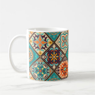 Mug Carrelage en mosaïque colorée avec Islam, Arabi