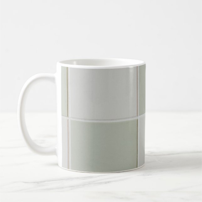 Mug Carrelage gris et blanc (Gauche)