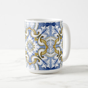 Mug Carrelage méditerranéen, majolica, style sicilien