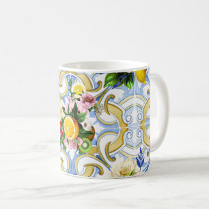 Mug Carrelage méditerranéen, majolica, style sicilien
