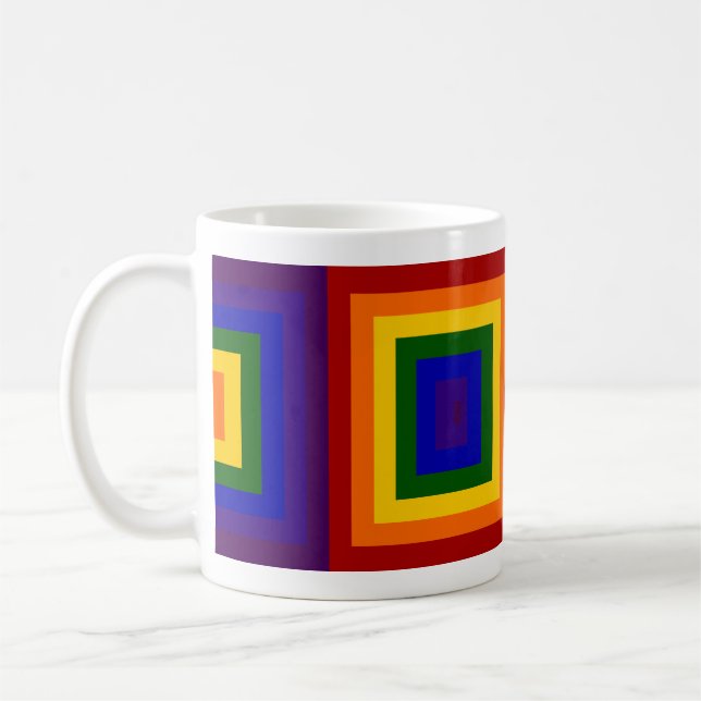 Mug Carrés arc-en-ciel (Gauche)
