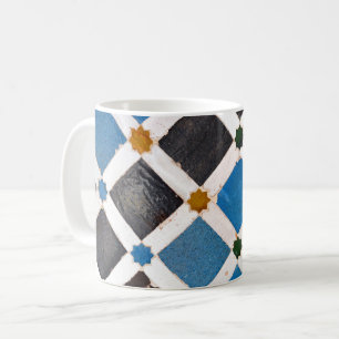 Mug Carrés colorés et Stars Motif de mosaïque