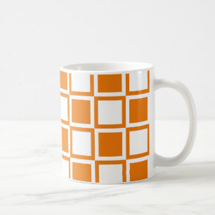 Mug Carrés gras en Orange Mod