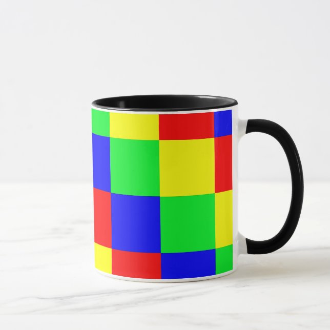 Mug Carrés multicolores 1 (Droite)