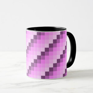 Mug Carrés rose et violet