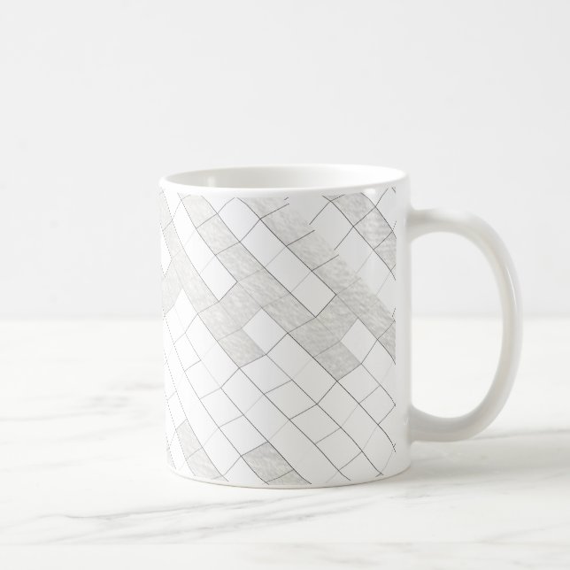 Mug carrés zigzag en gris... (Droite)