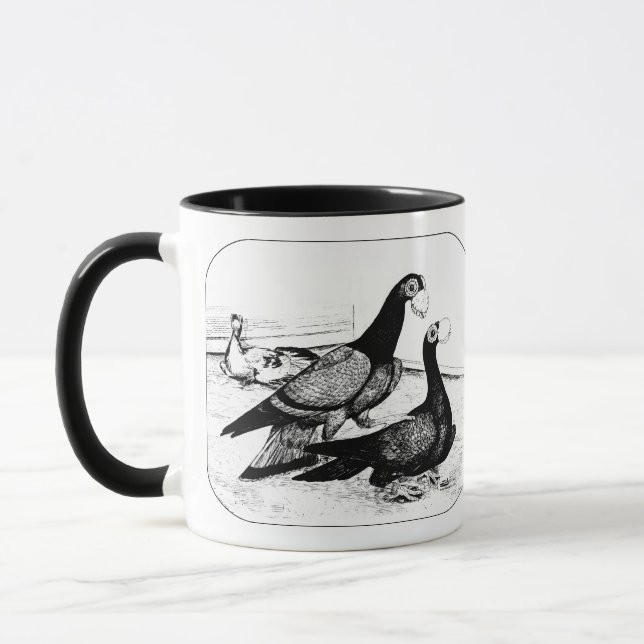 Mug Carrier Pigeons Loft Scene 1980 (Gauche)