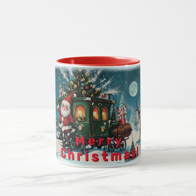 Mug Carrosserie de Noël - Wagon de livraison Père Noël (Centre)