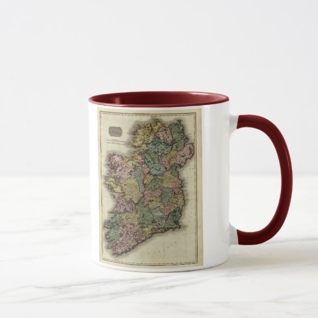 Mug Carte 1813 de l'Irlande par John Pinkerton (Droite)