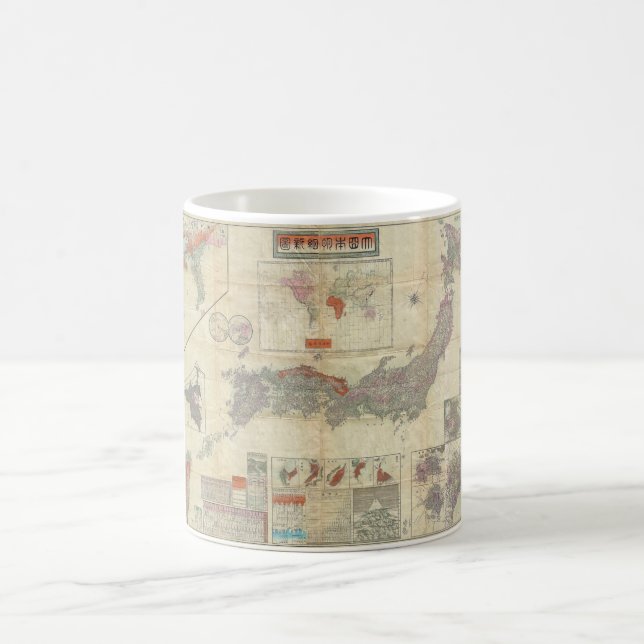 Mug Carte 1895 de Japonais de Meiji 28 du Japon (Centre)