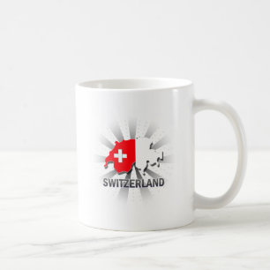 Mug Carte 2,0 de drapeau de la Suisse