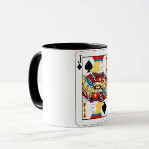 Mug Carte à jouer classique Jack de Pique