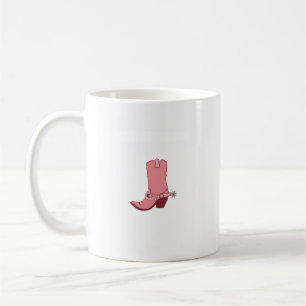 Mug Carte à thème bottes de cowgirl/cowboy