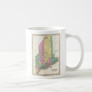 Mug Carte ancienne du Maine (1827)