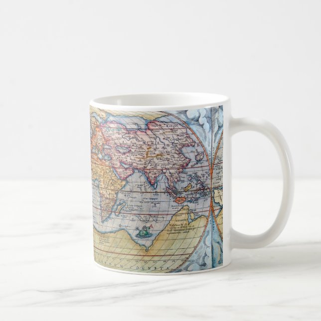 Mug Carte Ancienne Du Monde (Droite)