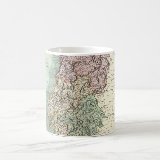 Mug Carte ancienne du Portugal (1801) (Centre)