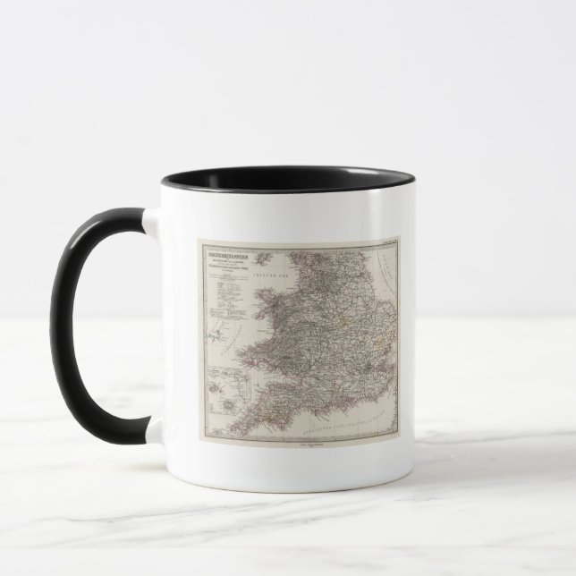 Mug Carte Atlas d'Angleterre (Gauche)