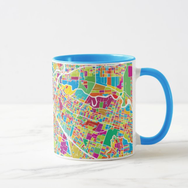 Mug Carte au néon de Houston, le Texas | (Droite)