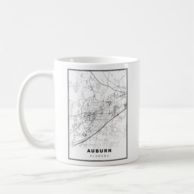 Mug Carte Auburn (Gauche)