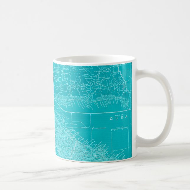 Mug Carte Blue Cuba (Droite)