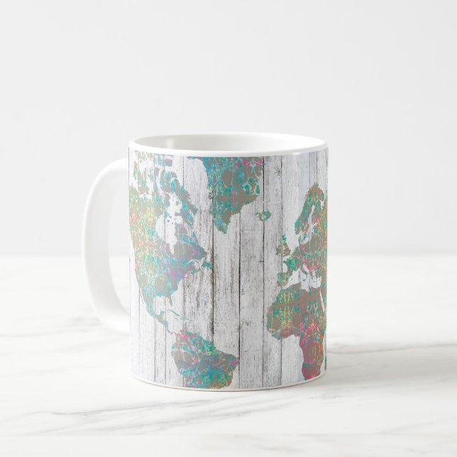 Mug Carte Boho II (Devant gauche)