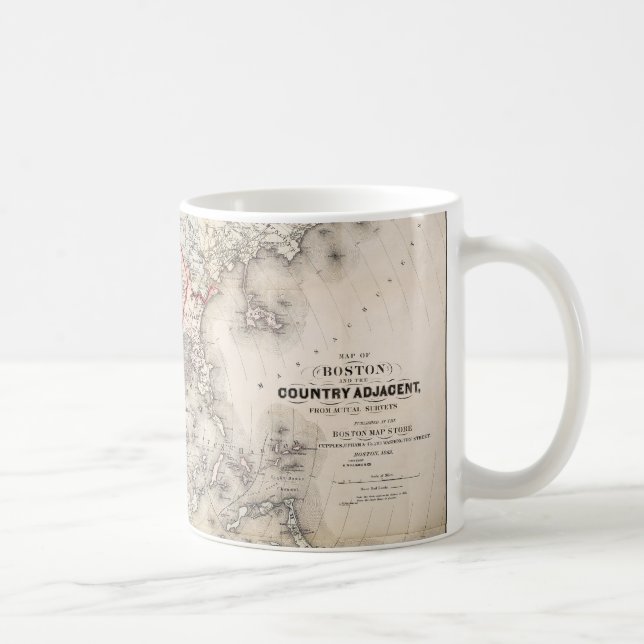 Mug Carte : Boston, 1883 (Droite)