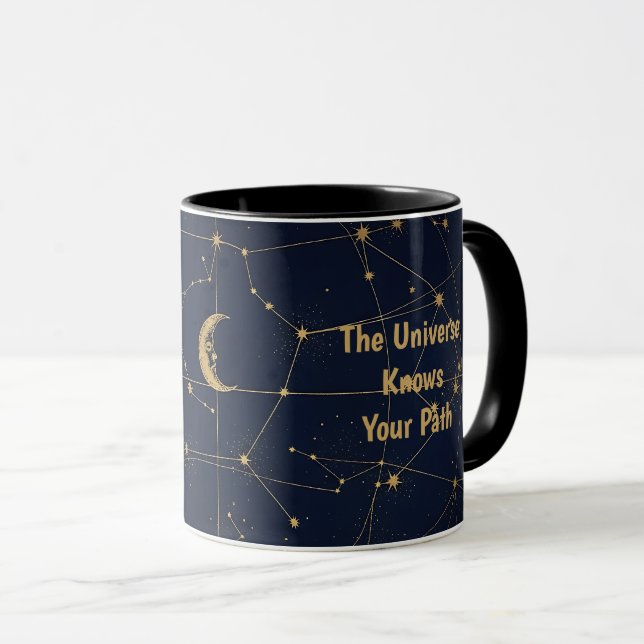 Mug Carte céleste de minuit (Devant droit)