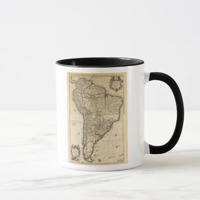 Mug Carte composite de l'Amérique du Sud (Droite)