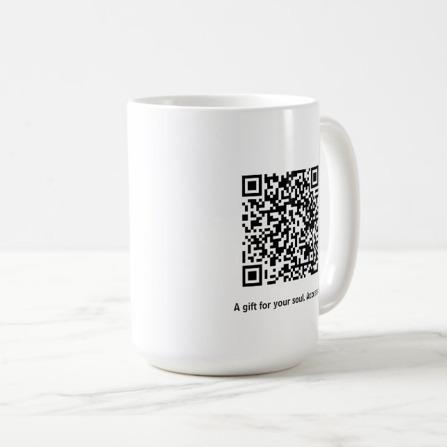 Mug Carte d'affirmation paix et calme (Devant droit)