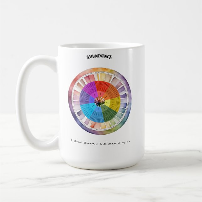 Mug Carte d'affirmation positive d'abondance (Gauche)