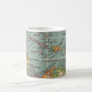 Mug Carte d'Amérique Centrale et des Caraïbes