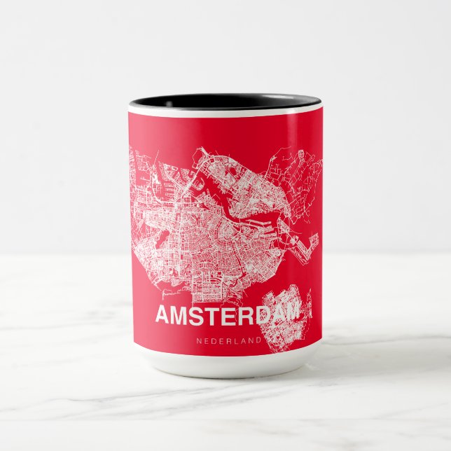 Mug Carte d'Amsterdam (Centre)