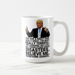 Mug Carte d'anniversaire du père Trump amusant