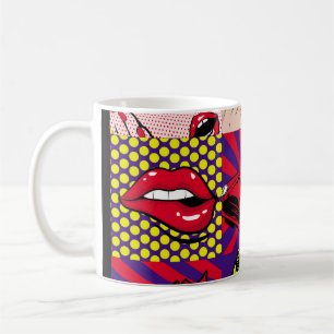 Mug Carte d'art pop Illustration, art, bande dessinée,
