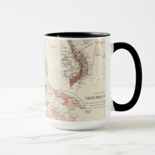 Mug Carte d'Asie du Sud-Est et de nord Australie