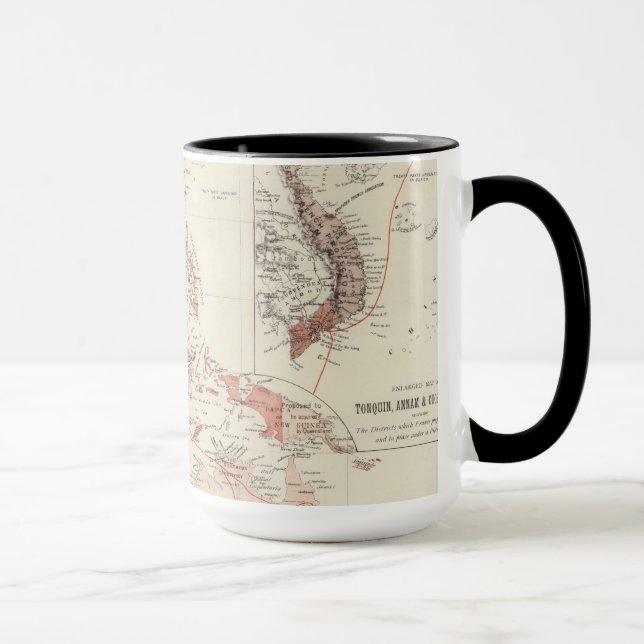 Mug Carte d'Asie du Sud-Est et de nord Australie (Droite)