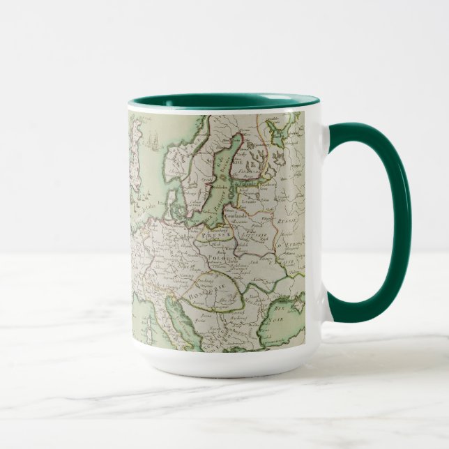 Mug Carte d'attaque navale sur l'Angleterre par (Droite)