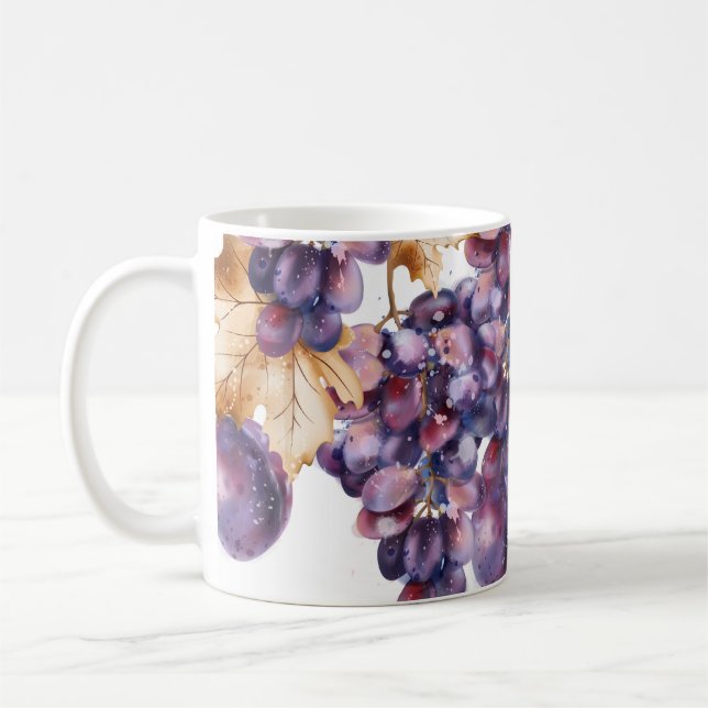 Mug Carte d'automne vintage Aquarelle (Gauche)