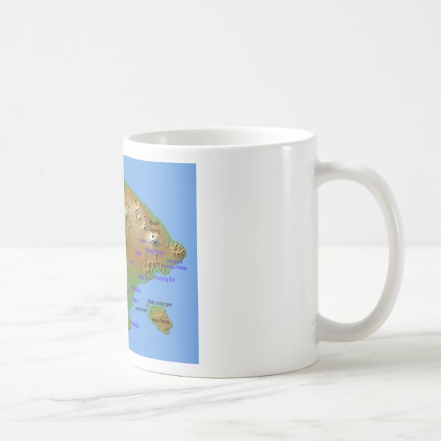 Mug Carte de Bali Holliday (Droite)