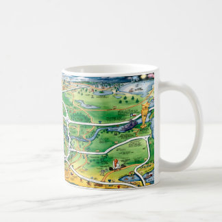 Mug Carte de bande dessinée de Houston le Texas