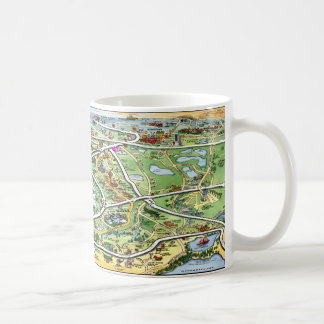 Mug Carte de bande dessinée d'Orlando la Floride