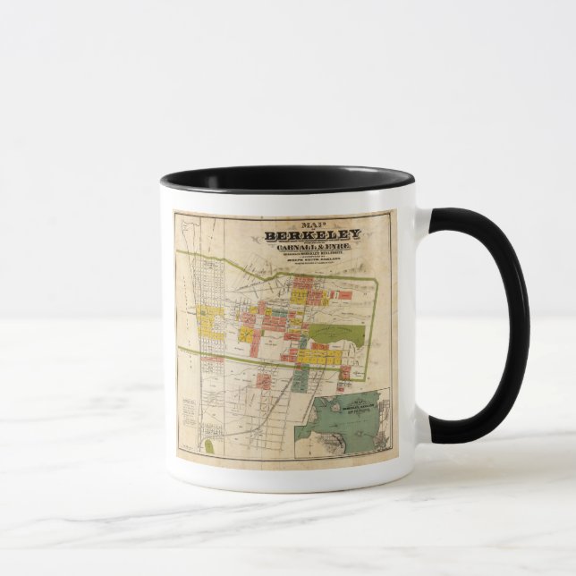 Mug Carte de Berkeley (Droite)