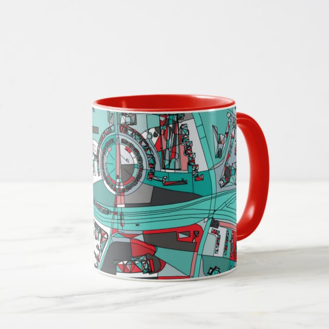 Mug Carte de Berlin, Allemagne (Devant droit)