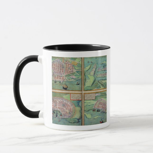 Mug Carte de Calais, de Malte, de Rhodes, et de (Gauche)