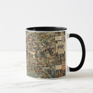Mug Carte de Cambridge, Angleterre
