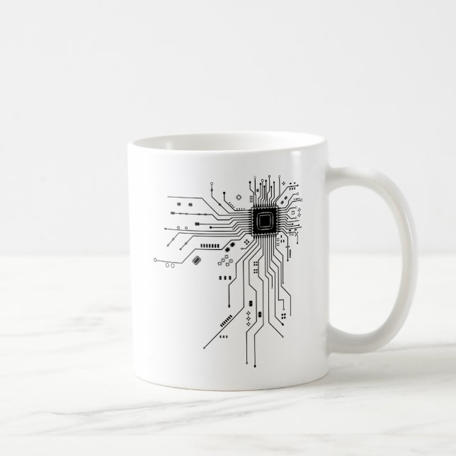 Mug Carte de circuit imprimé d'ordinateur électronique (Droite)