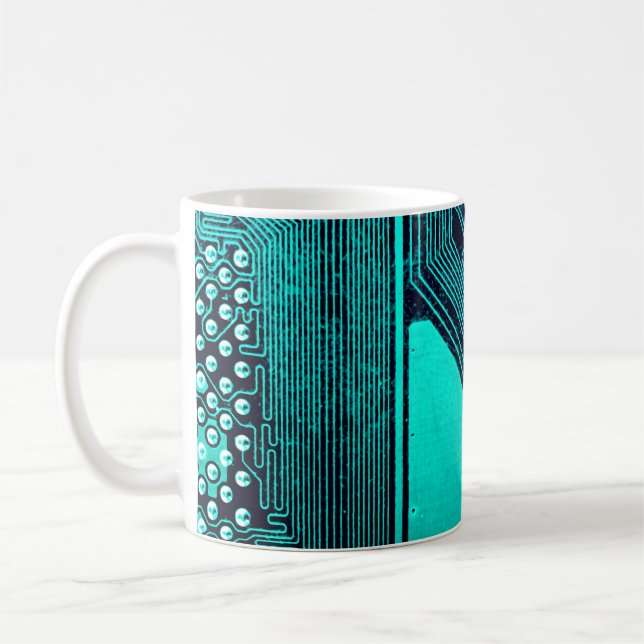 Mug Carte de circuit. Matériel informatique électroniq (Gauche)