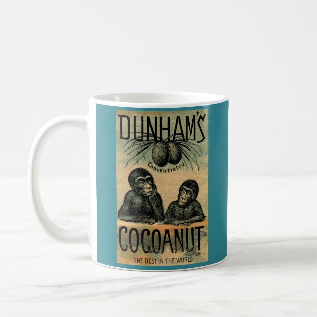 Mug Carte de commerce victorienne : Cocoanut de Dunham (Gauche)