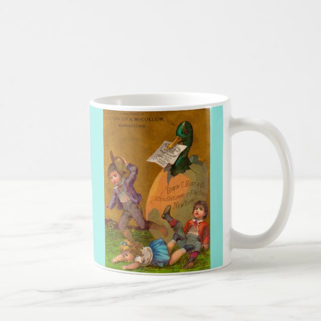 Mug Carte de commerce victorienne : Edmund G. Burt cha (Droite)